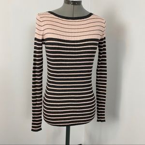 NWT Gap crew ribbed cotton/silk blend sweater S